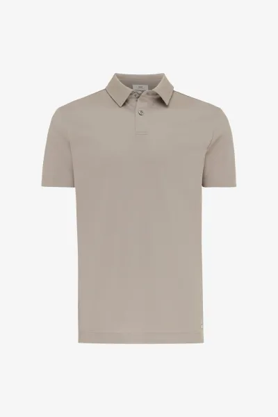 2-Button Polo | Beige
