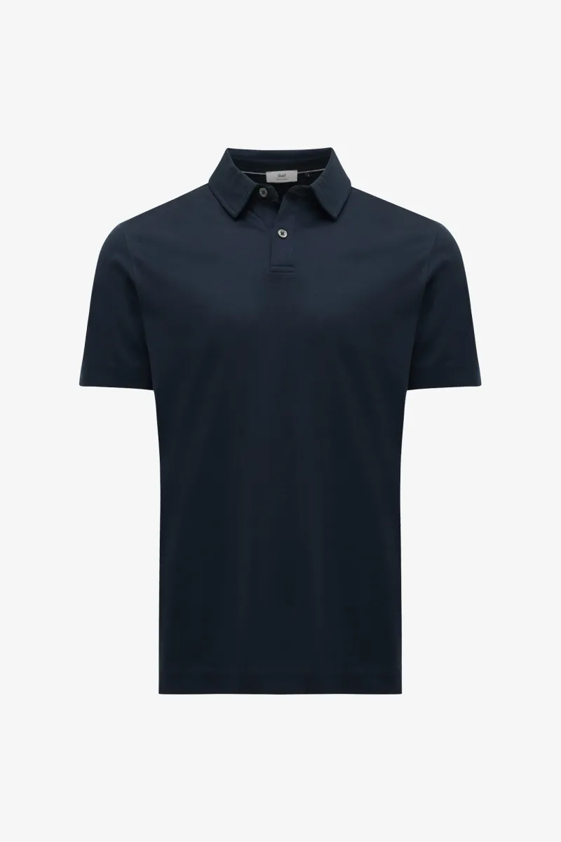 2-Button Polo | Donkerblauw