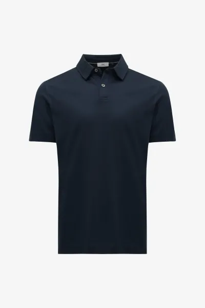 2-Button Polo | Donkerblauw