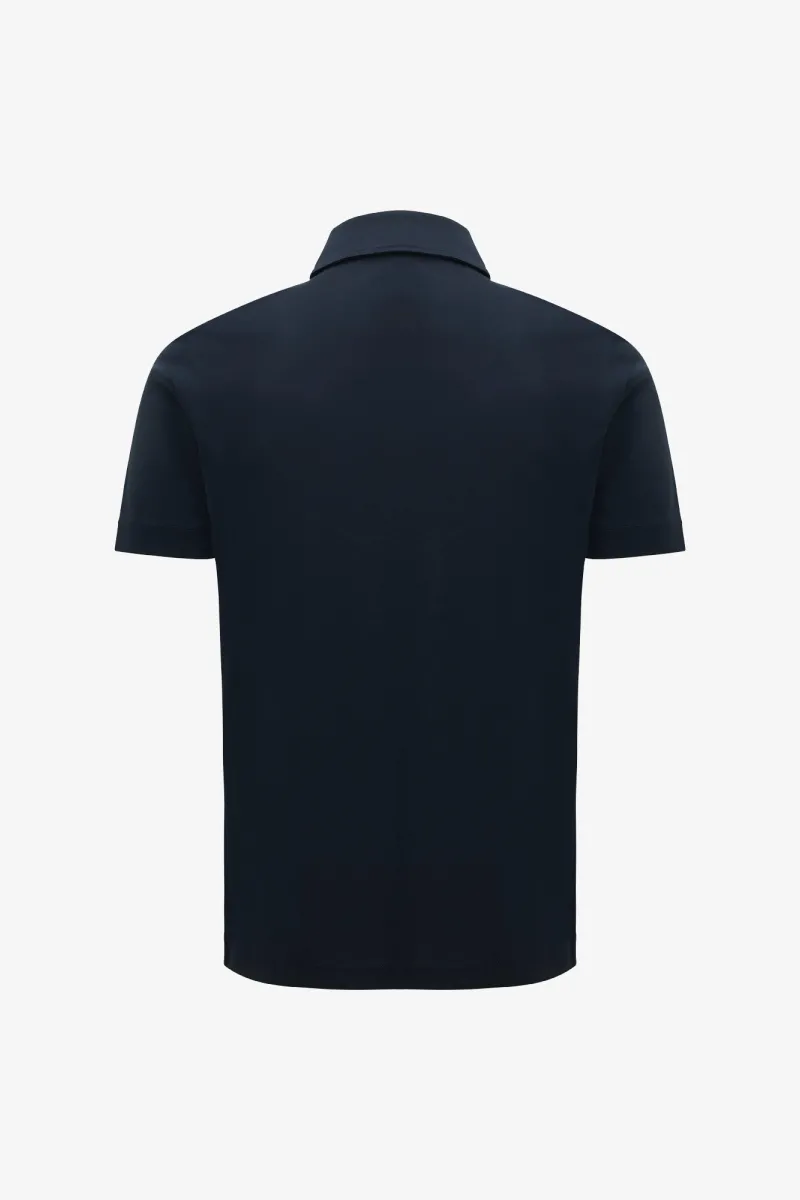 2-Button Polo | Donkerblauw