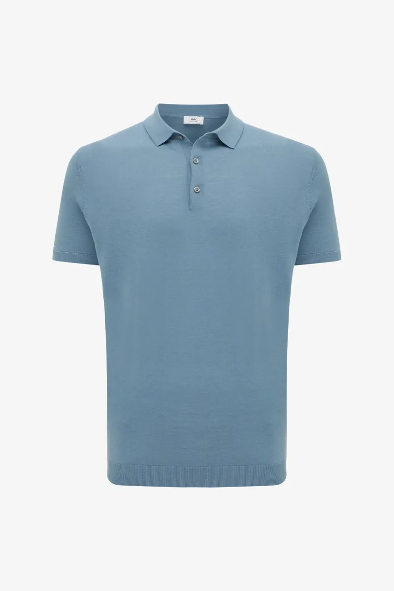 Button Polo | Blauw
