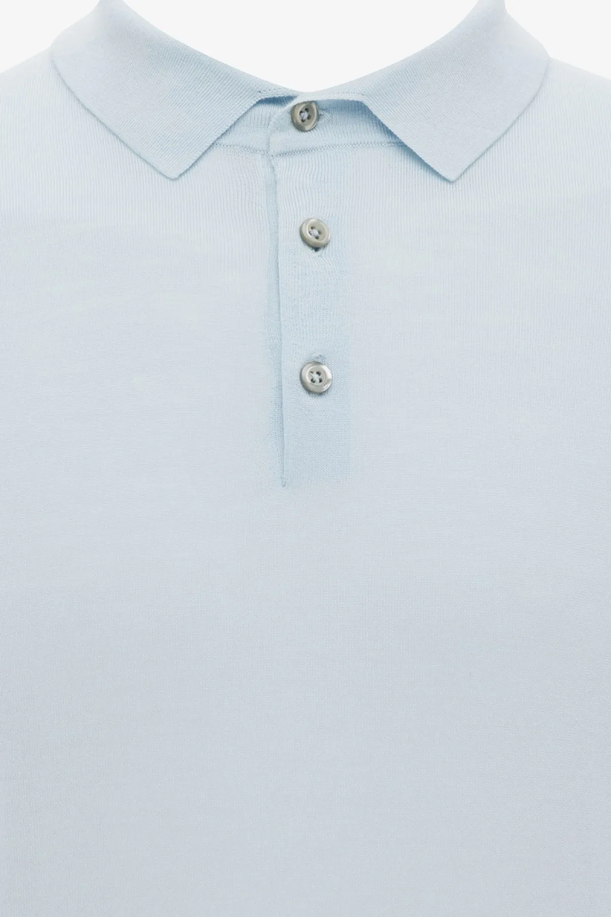Button Polo | Lichtblauw