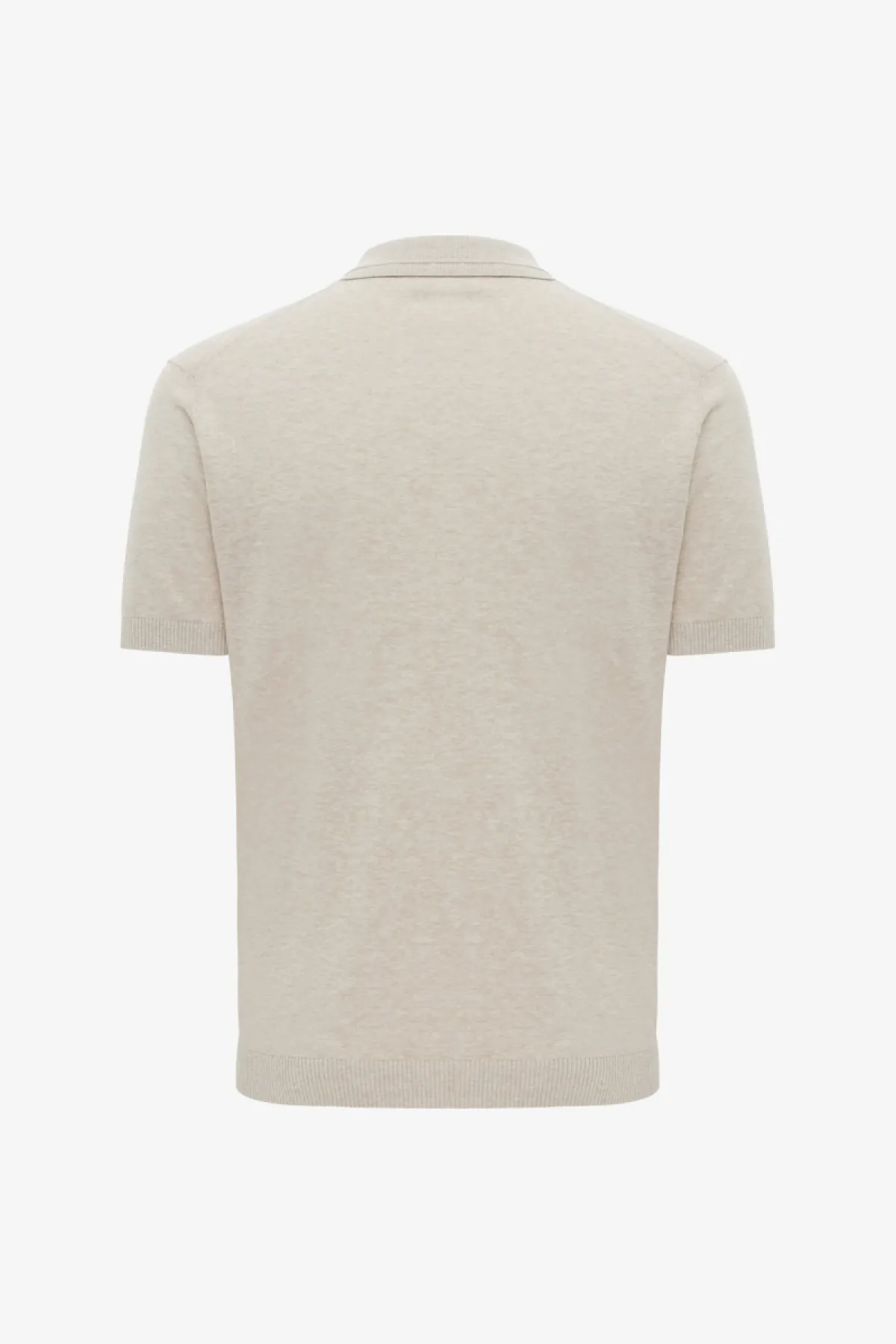 No Button Polo | Beige