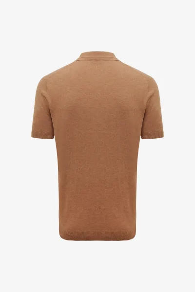 No Button Polo | Oranje