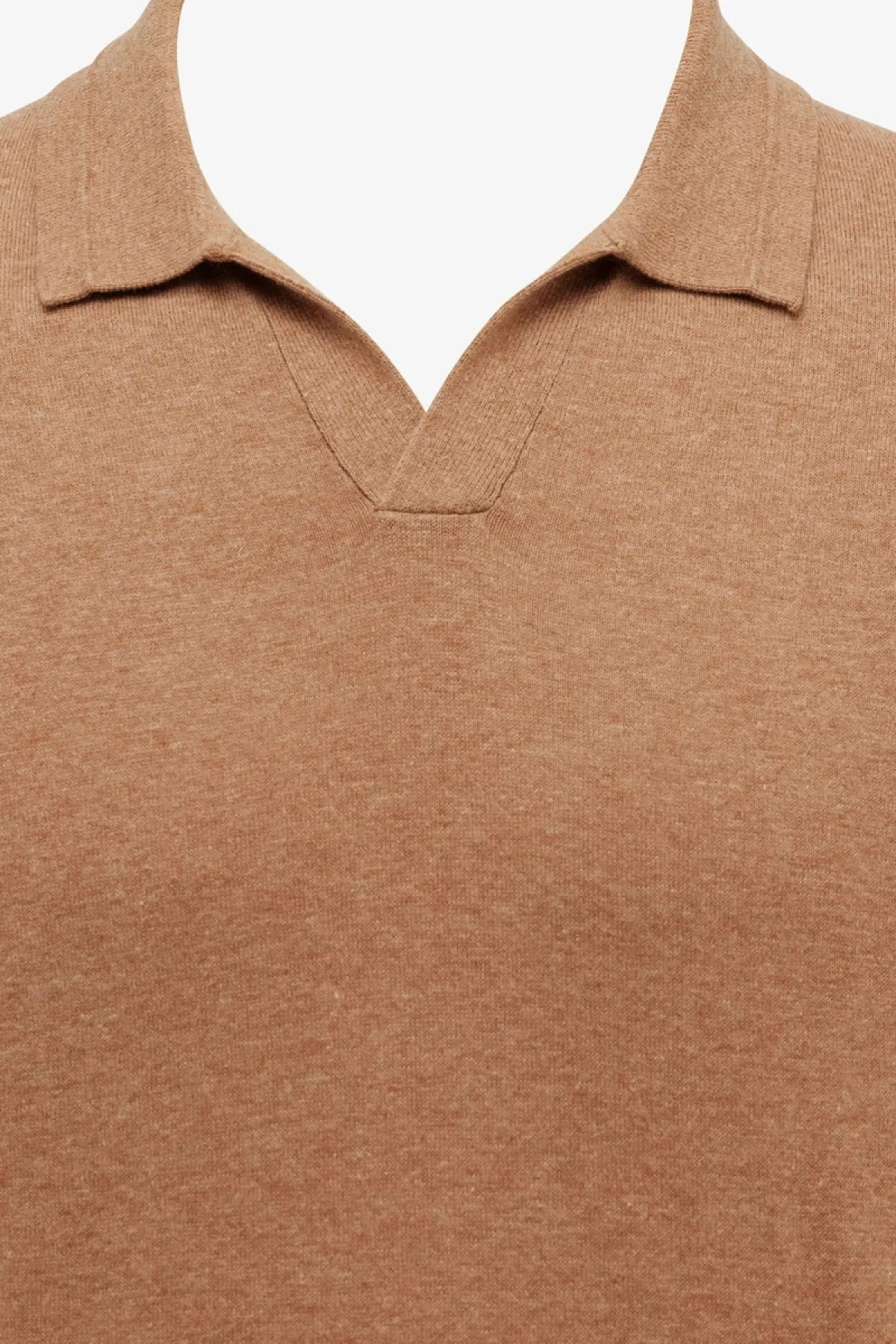 No Button Polo | Oranje