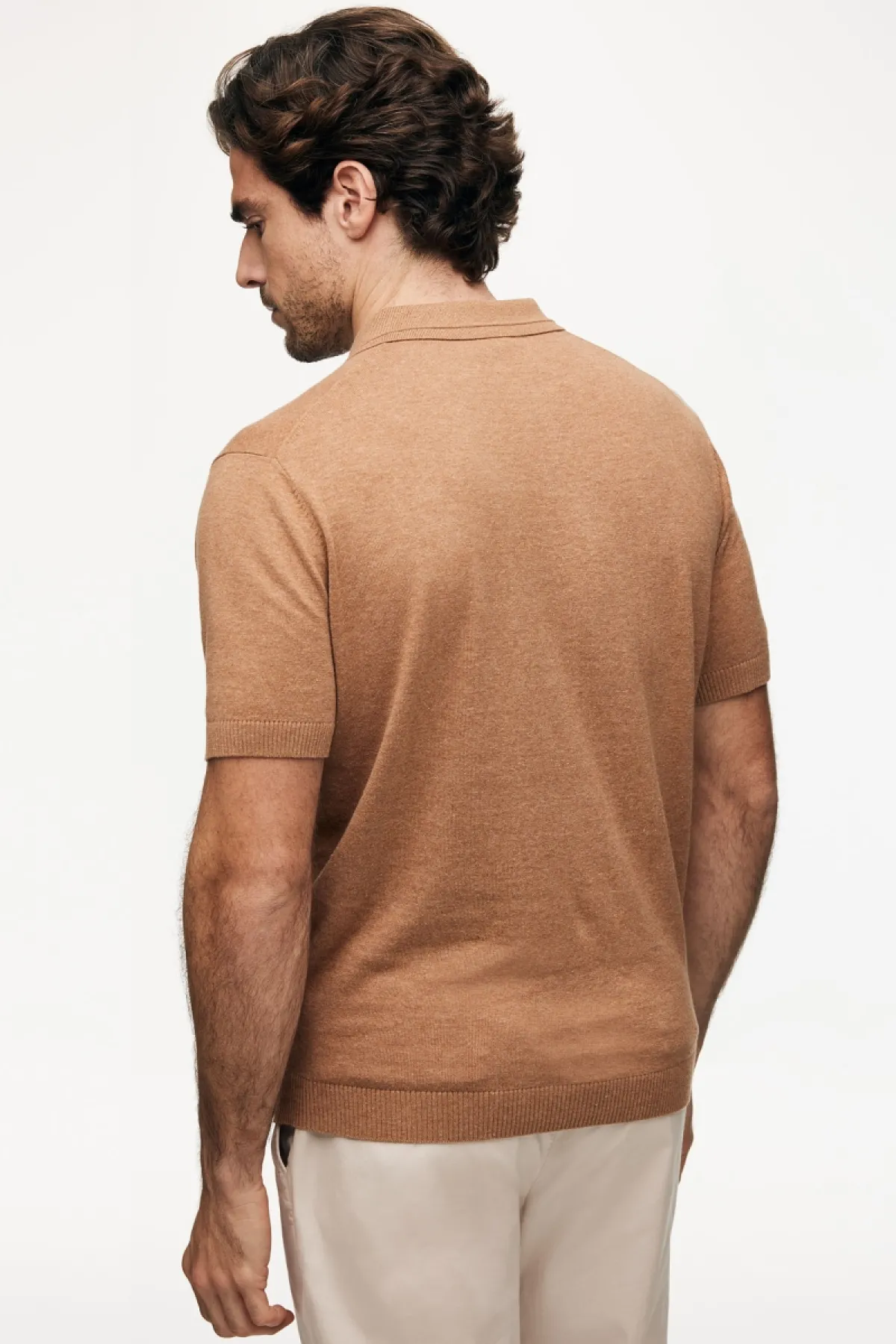 No Button Polo | Oranje
