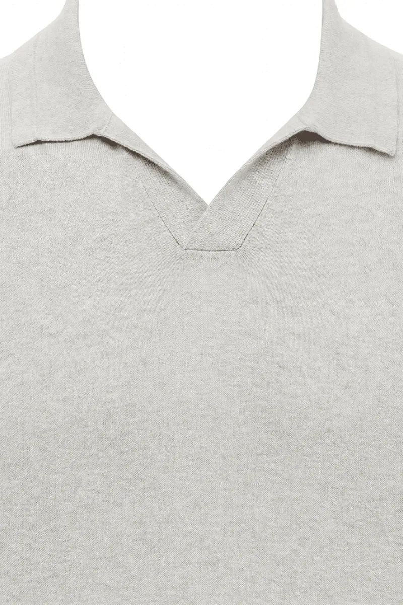 No Button Polo | Groen