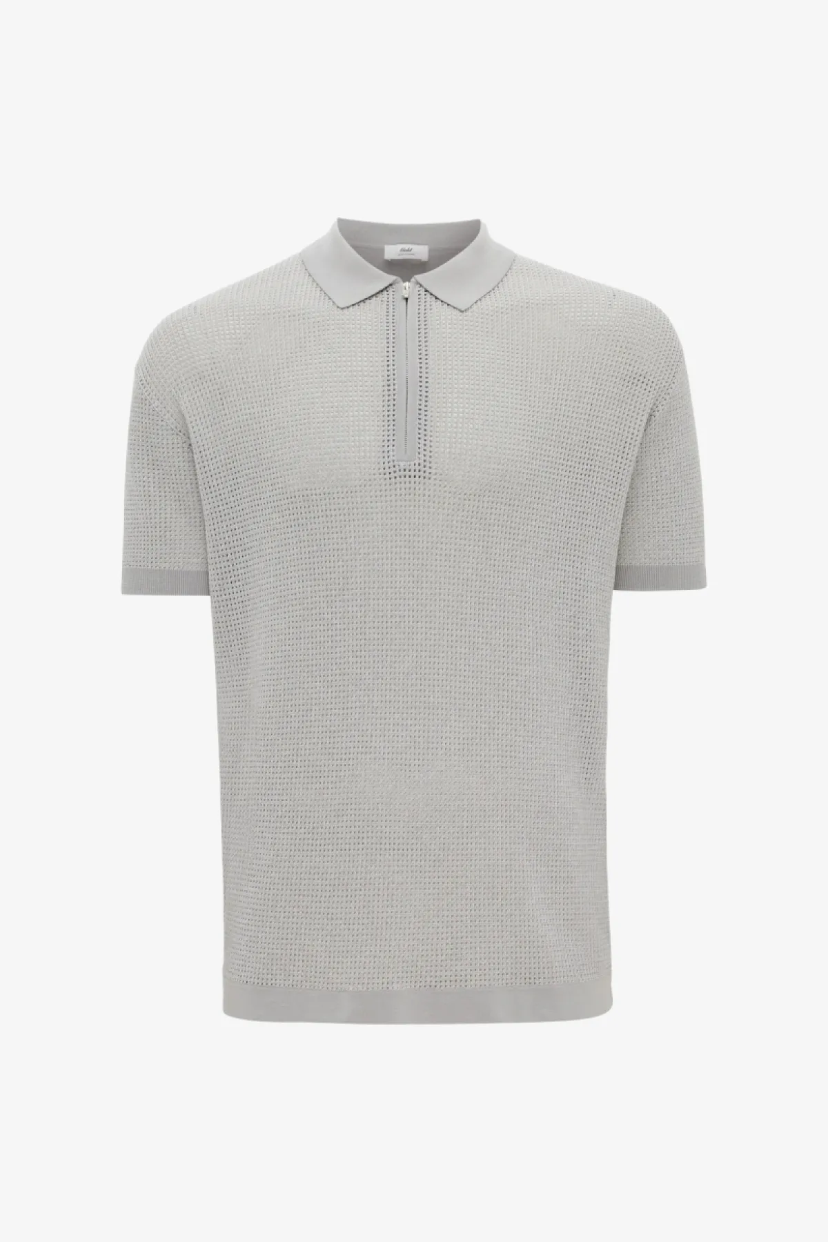Crochet Polo | Lichtgrijs