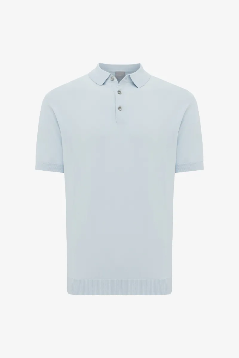 Button Polo | Lichtblauw