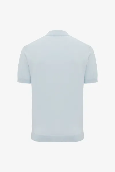 Button Polo | Lichtblauw