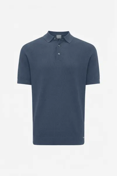 Button Polo | Blauw