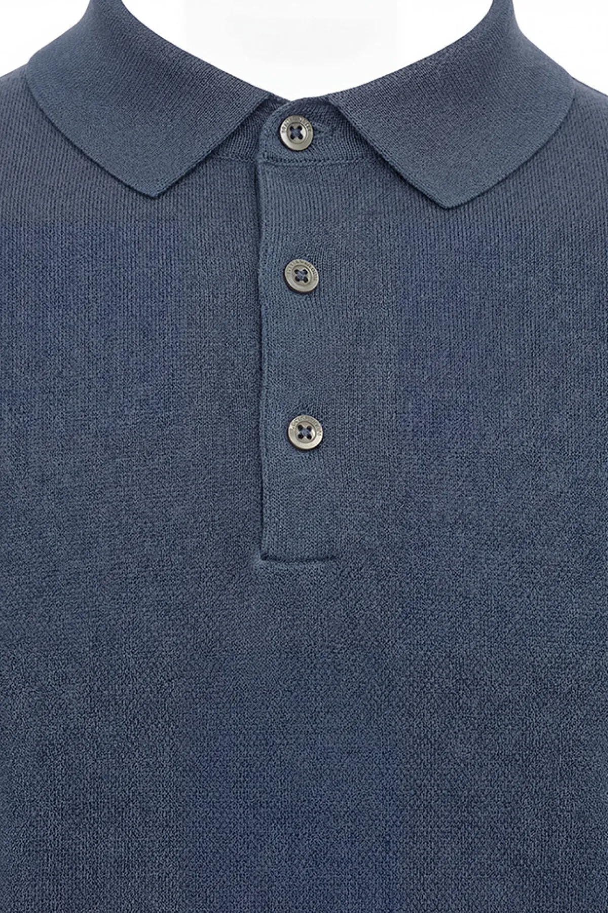 Button Polo | Blauw