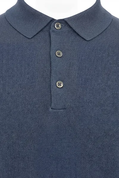 Button Polo | Blauw