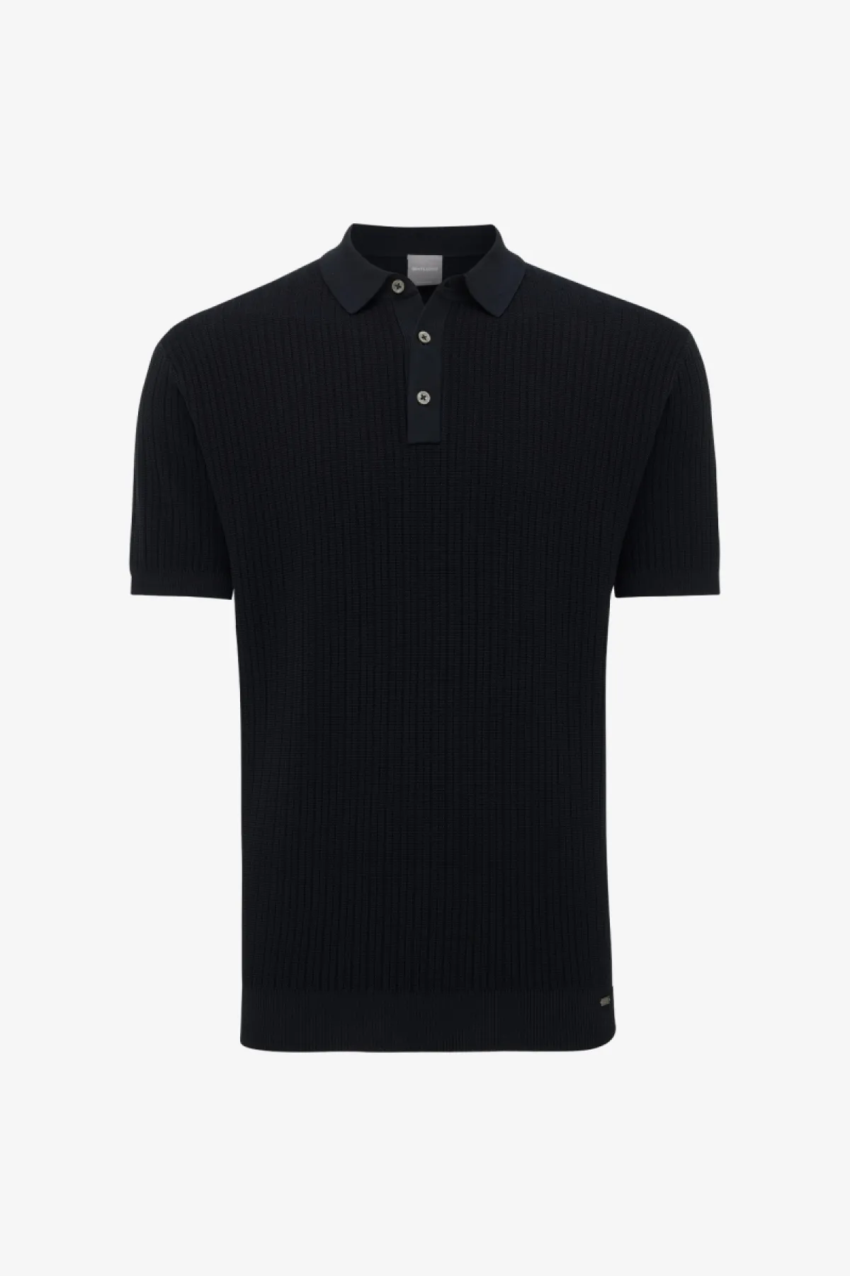 Gebreide Polo | Donkerblauw