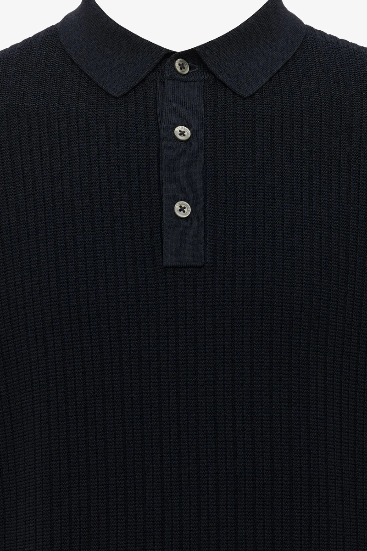 Gebreide Polo | Donkerblauw