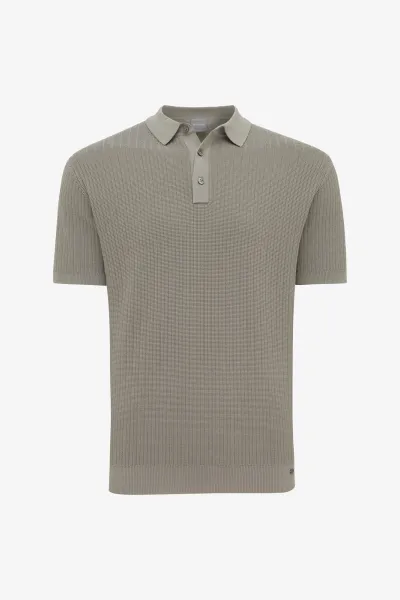 Gebreide Polo | Bruin