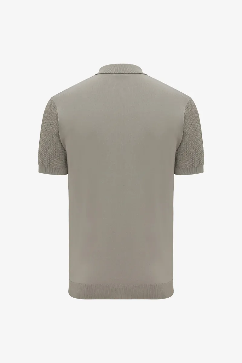 Gebreide Polo | Bruin