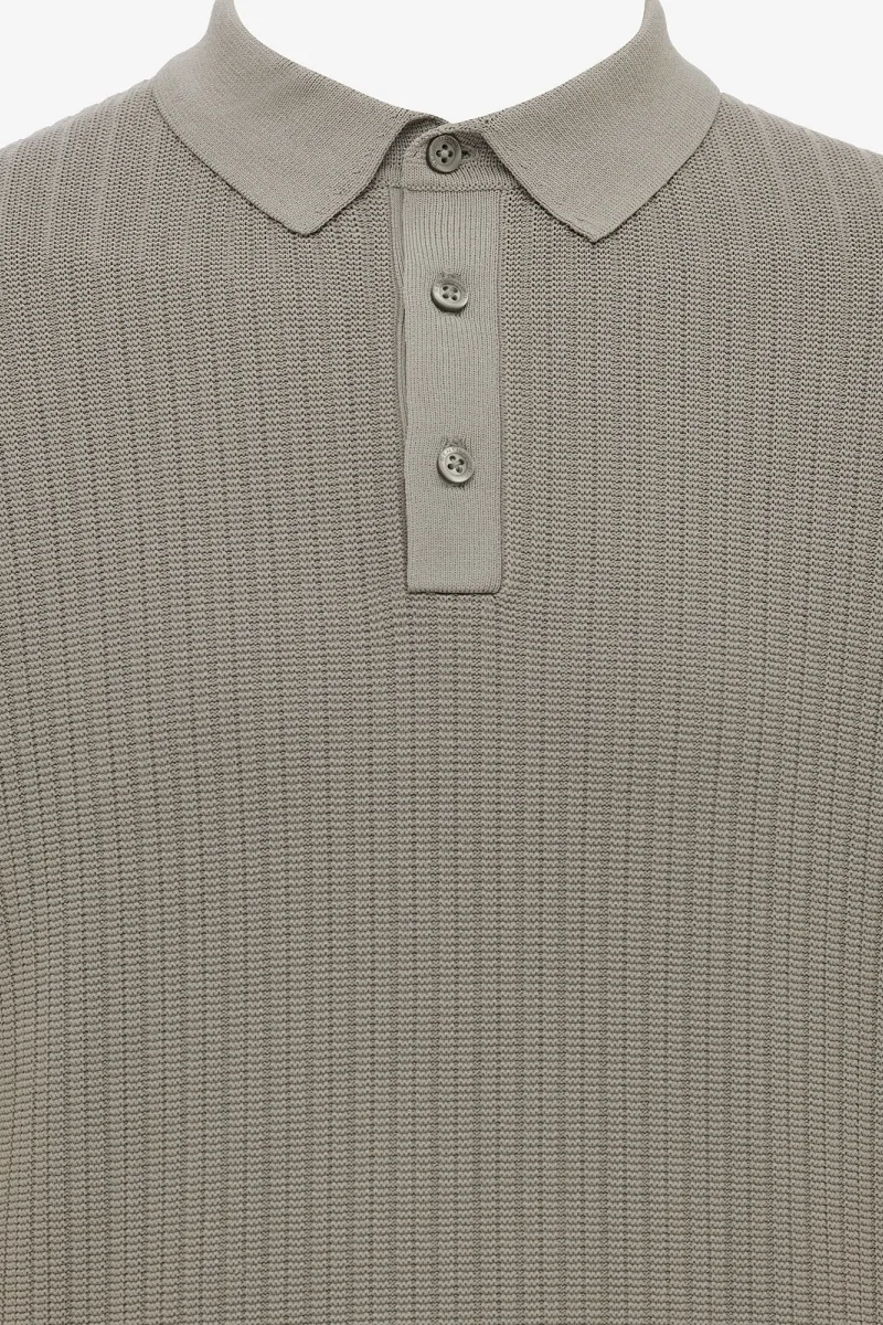 Gebreide Polo | Bruin