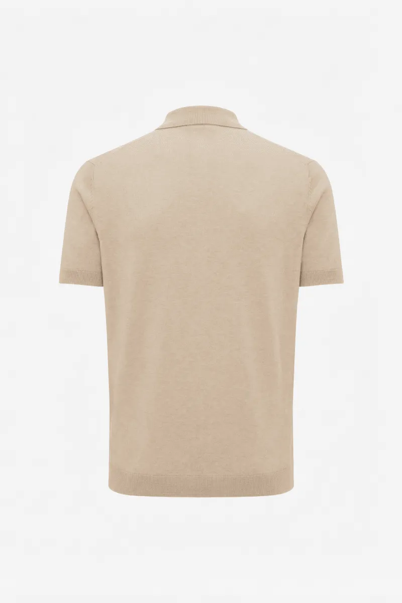 Gebreide Polo | Bruin