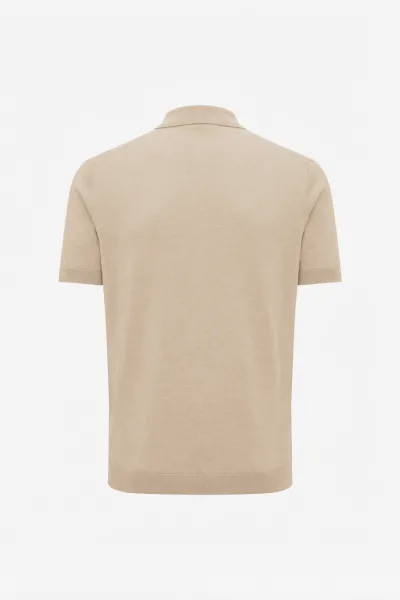 Gebreide Polo | Bruin