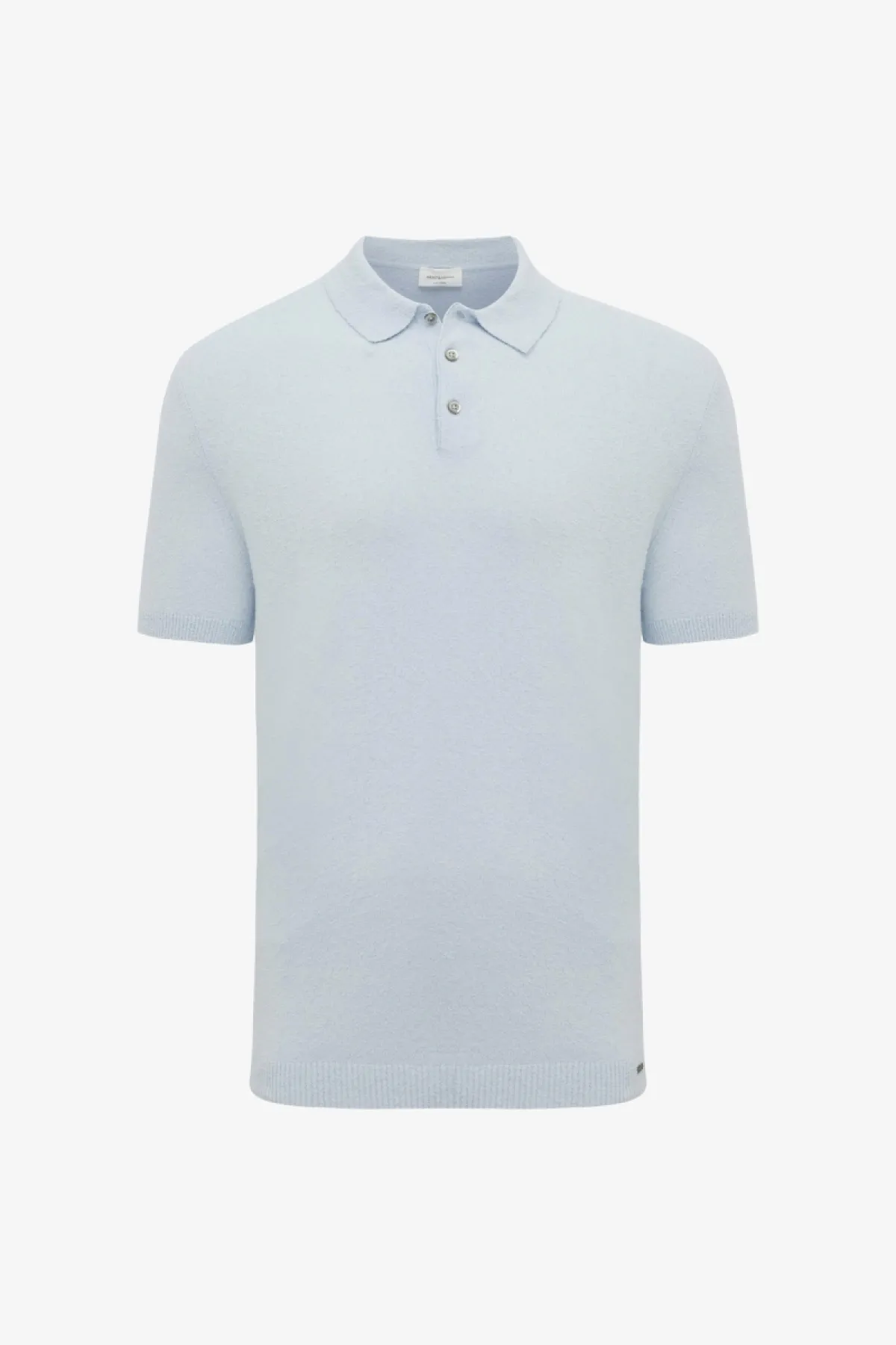 Gebreide Polo | Lichtblauw