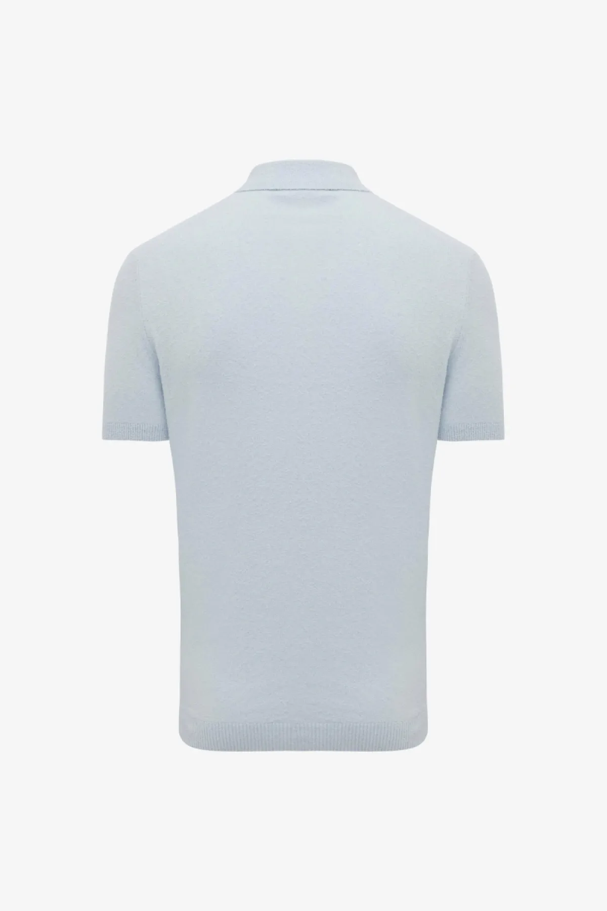 Gebreide Polo | Lichtblauw