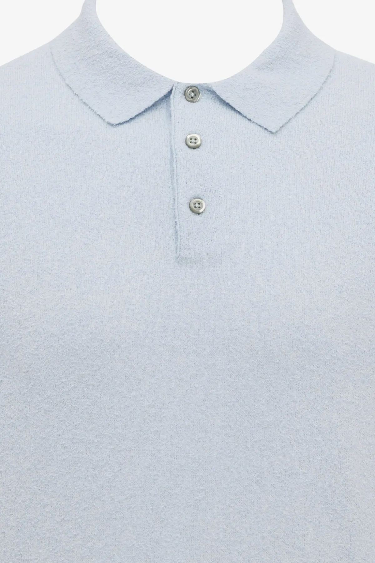 Gebreide Polo | Lichtblauw