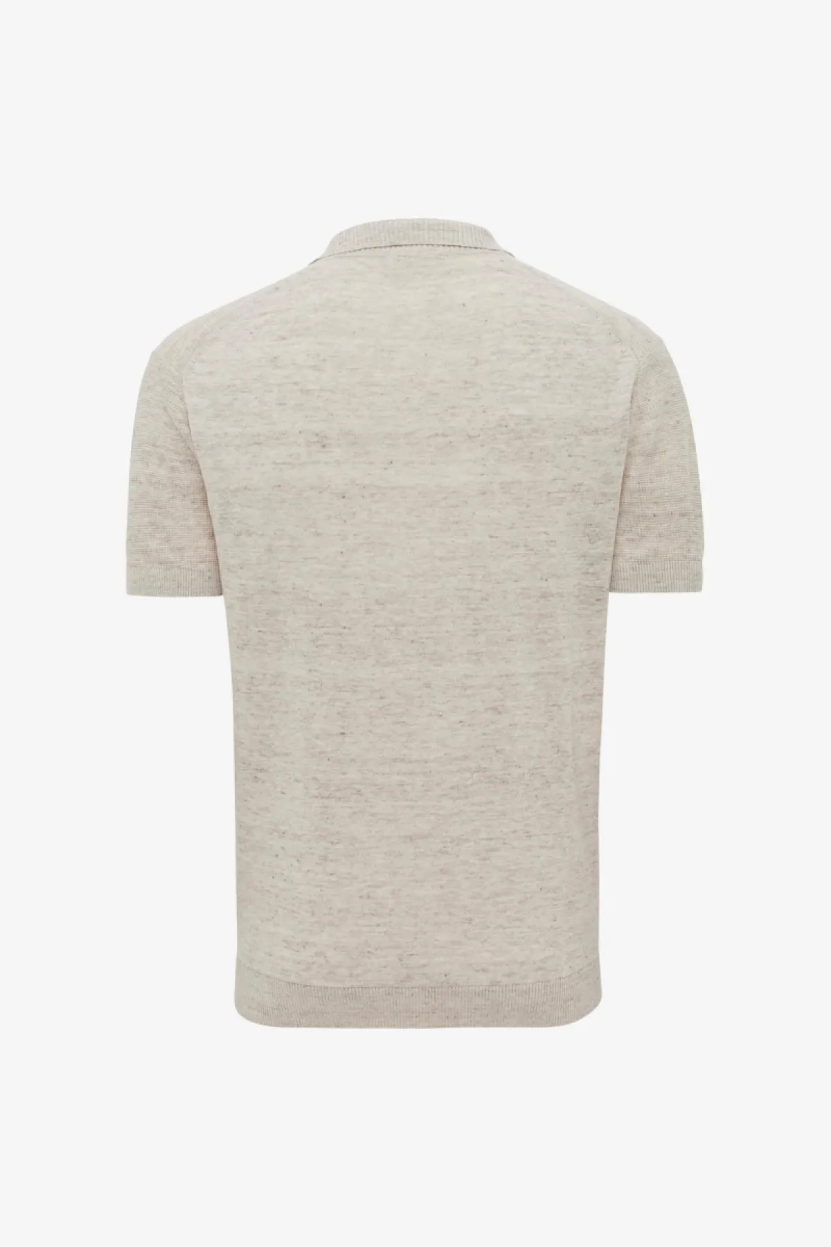 Gebreide Linnen Polo | Beige