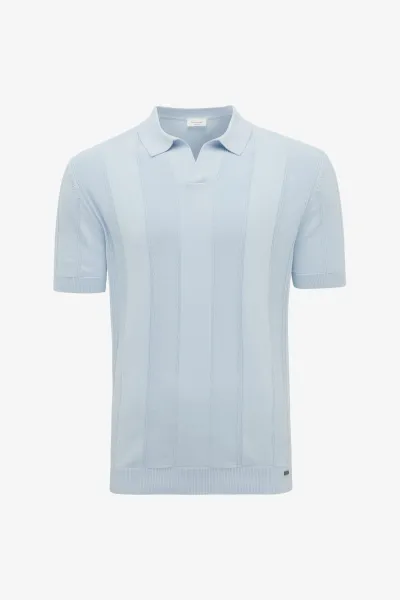 Structuur Polo | Lichtblauw