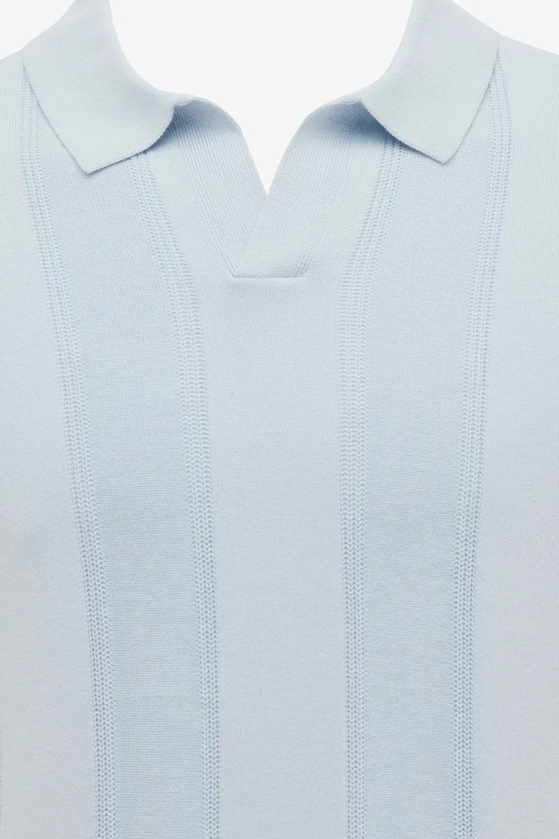 Structuur Polo | Lichtblauw