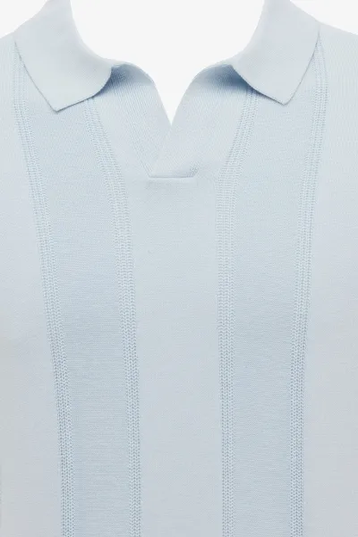 Structuur Polo | Lichtblauw