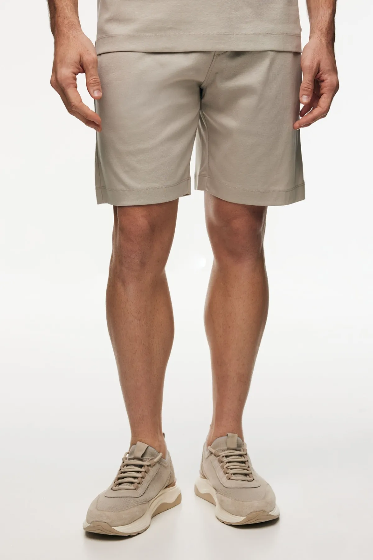 Cotton Shorts | Beige
