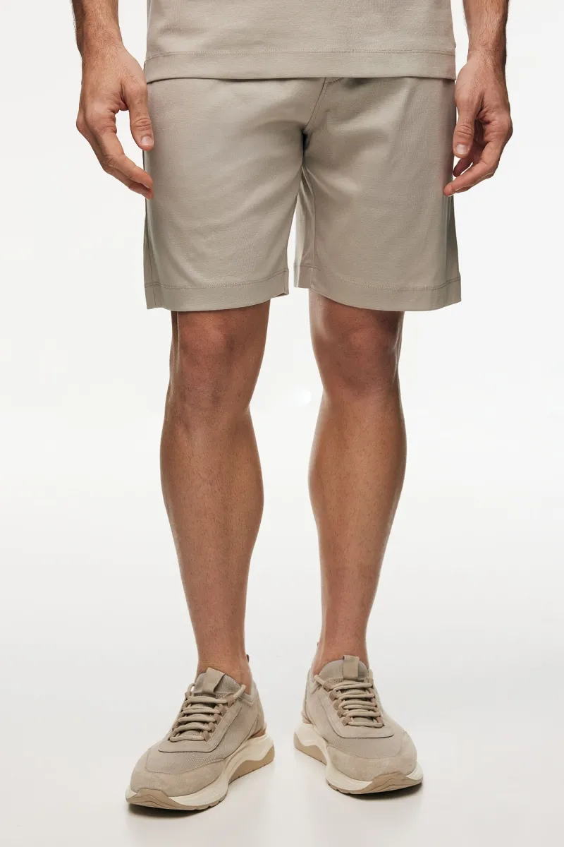 Cotton Shorts | Beige