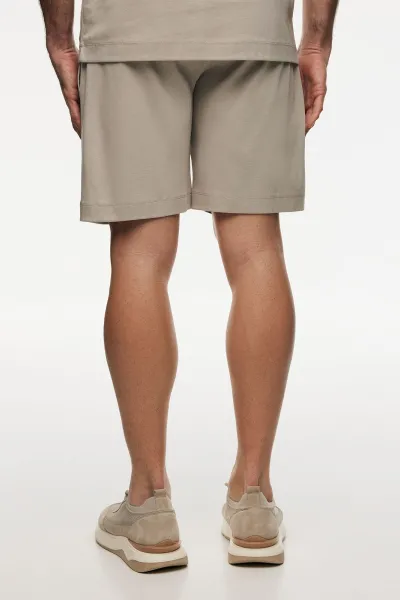Cotton Shorts | Beige