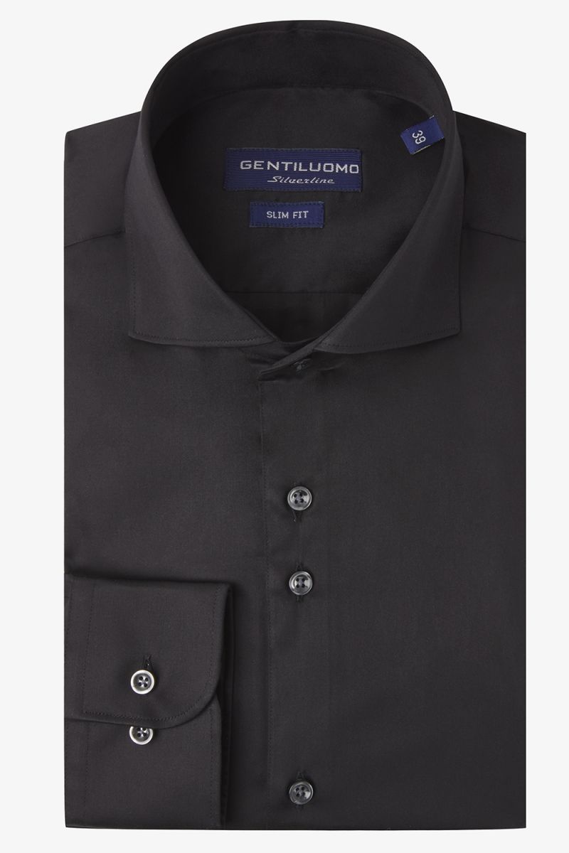 Overhemd Slim-fit Zwart