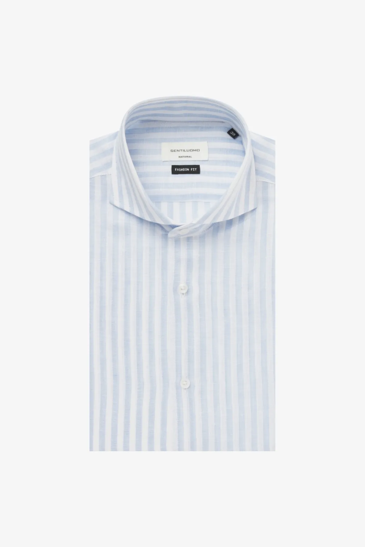 Linnen Overhemd | Lichtblauw Gestreept