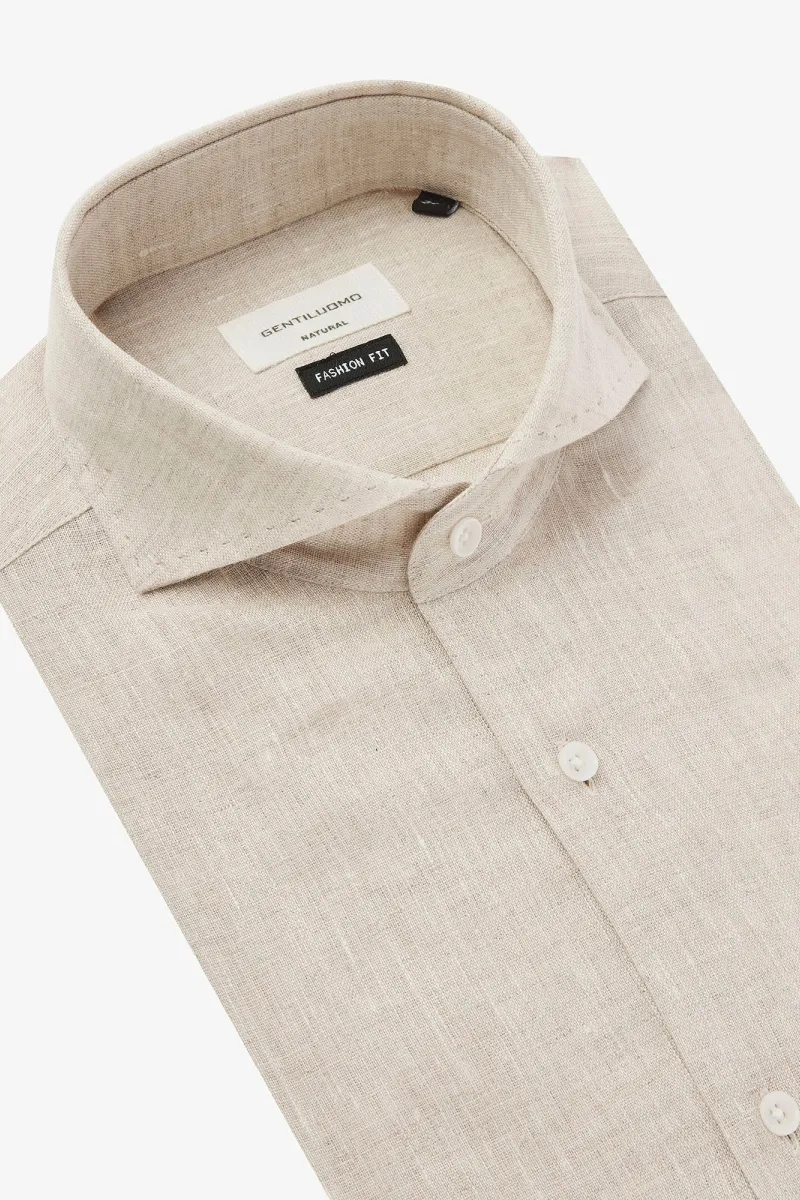 Linnen Overhemd | Beige