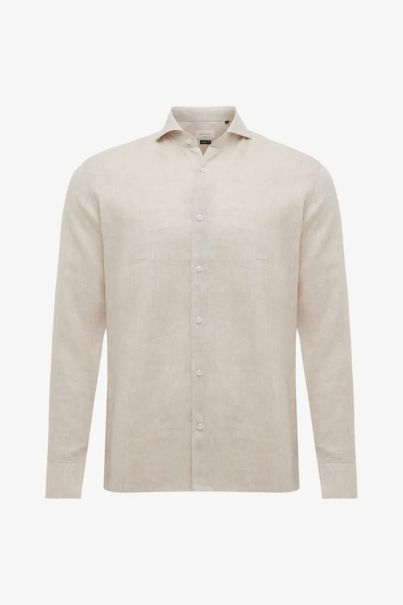 Linnen Overhemd | Beige
