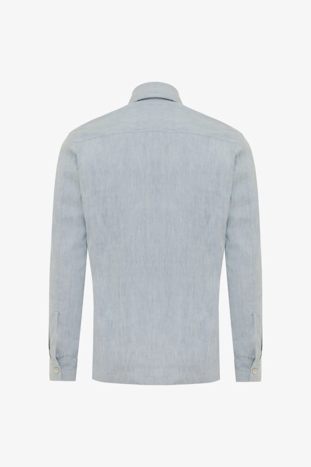 Linnen Overshirt | Lichtblauw