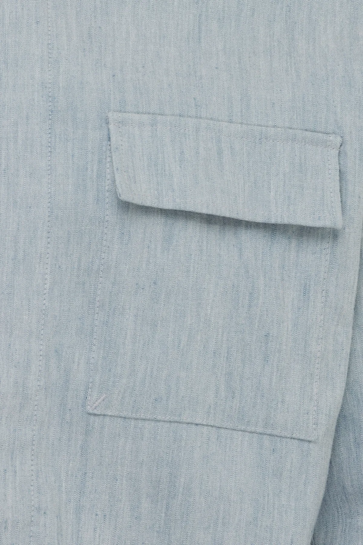 Linnen Overshirt | Lichtblauw