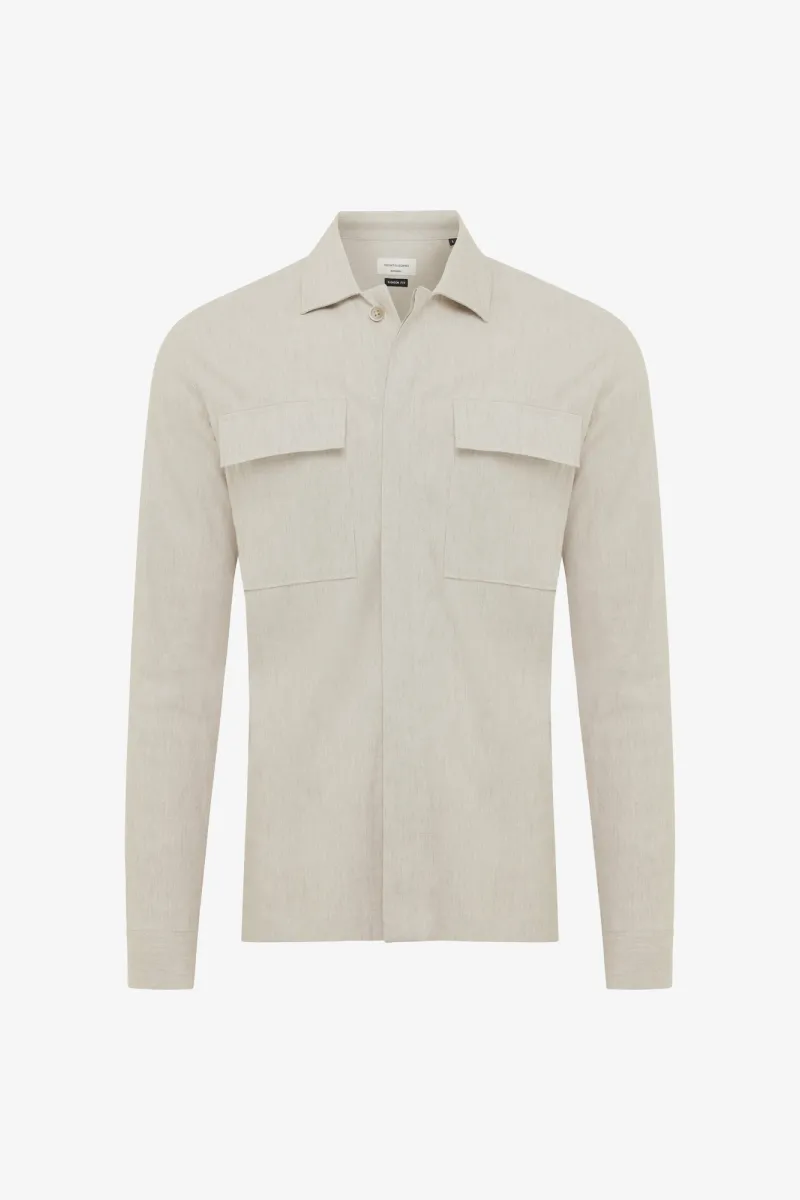 Linnen Overshirt | Beige