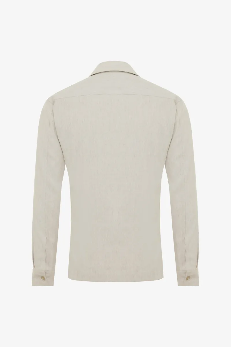 Linnen Overshirt | Beige