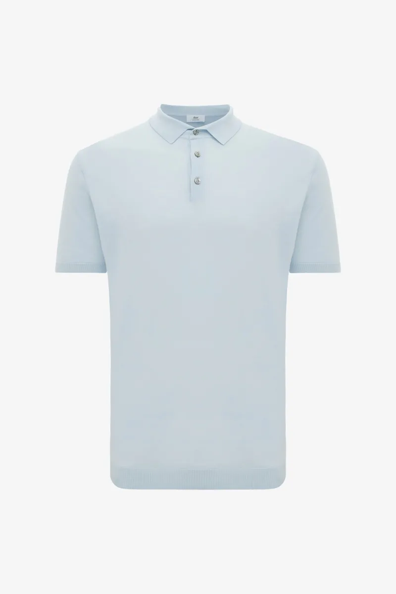 Button Polo | Lichtblauw