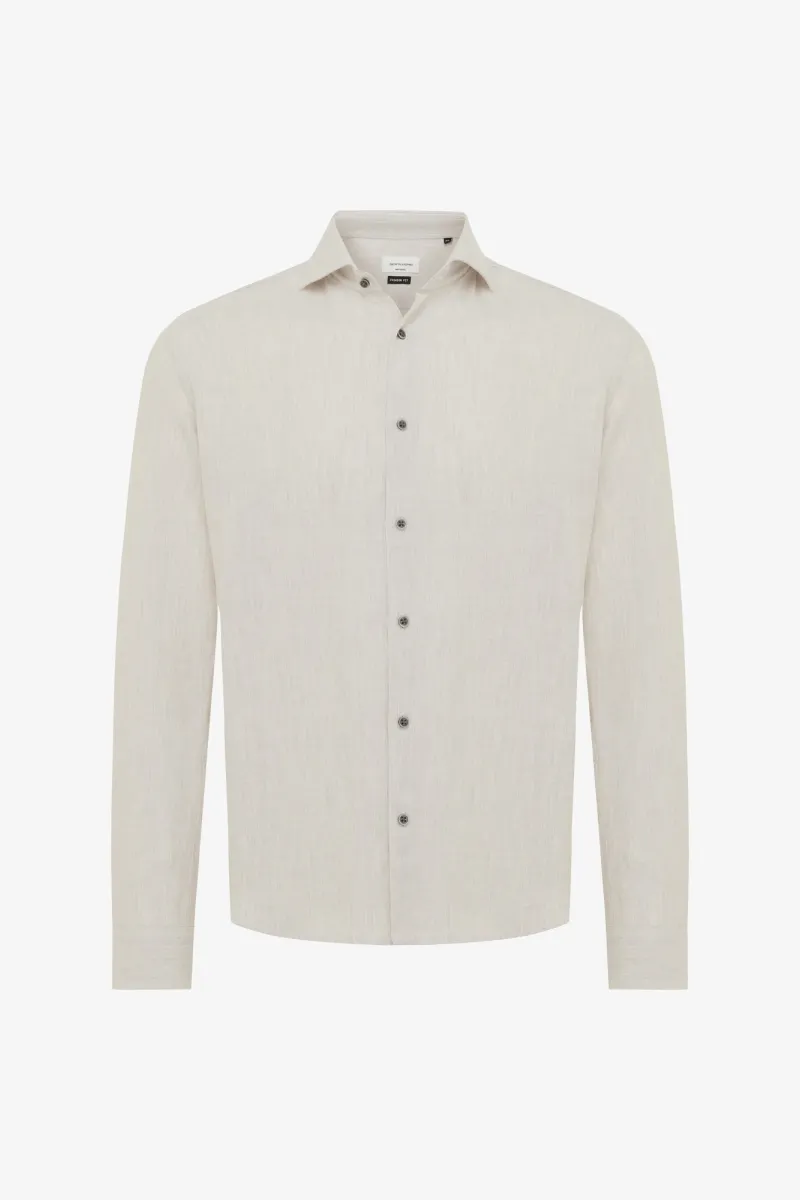 Linnen Overhemd | Beige