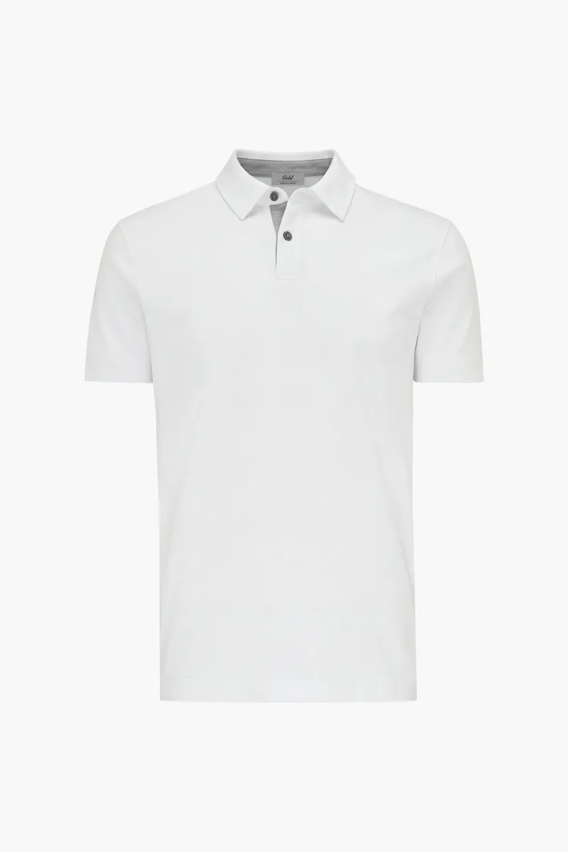2-Button Polo | Wit