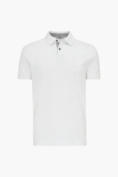 2-Button Polo | Wit