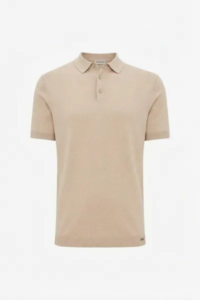 Gebreide Polo | Bruin