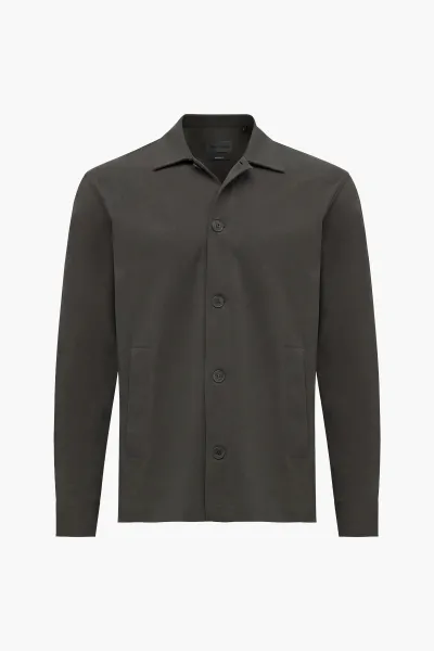 Dynamic overshirt | Donkergroen