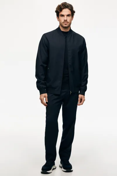 Wollen Jack | Donkerblauw