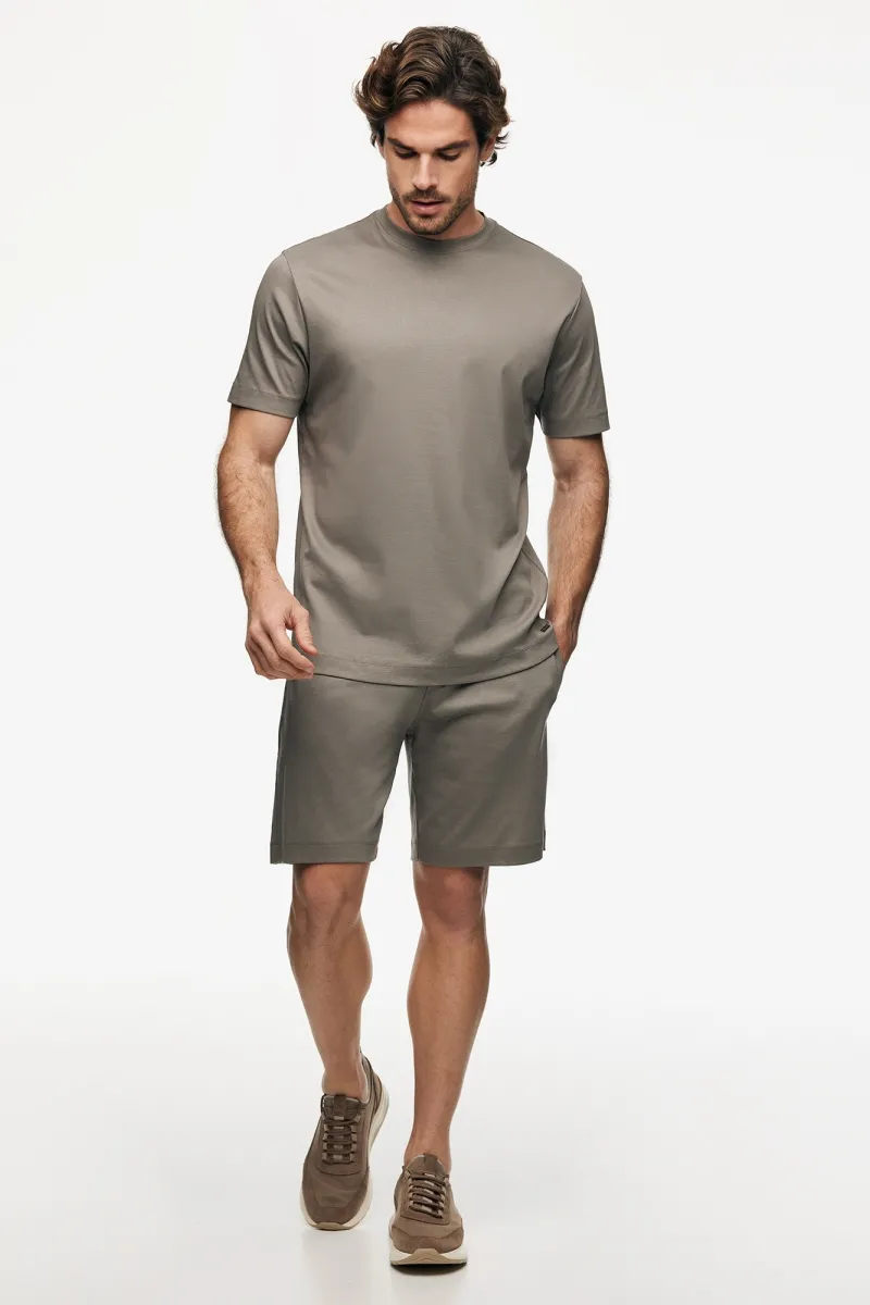 Mercerised T-shirt | Bruin